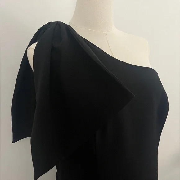 Dress the Population Tiffany One-Shoulder Midi Dress Black Size XL - Picture 7 of 14